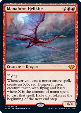 Magic: The Gathering - Innistrad: Crimson Vow - Manaform Hellkite Mythic/170 Lightly Played