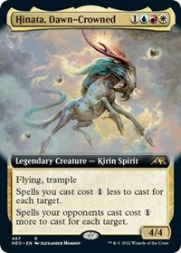 Magic: The Gathering Single - Kamigawa: Neon Dynasty - Hinata, Dawn-Crowned (Extended Art) Rare/487 Lightly Played