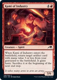 Magic: The Gathering Single - Kamigawa: Neon Dynasty - Kami of Industry FOIL Common/149 Lightly Played