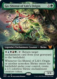 Magic: The Gathering Single - Commander: Kamigawa: Neon Dynasty - Go-Shintai of Life's Origin (Extended Art) Mythic/066 Lightly Played