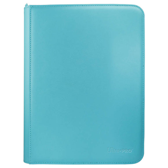 ULTRA PRO: VIVID COLLECTION: 9-POCKET ZIPPERED PRO-BINDER: LIGHT BLUE