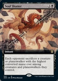 Magic: The Gathering Single - Zendikar Rising - Soul Shatter (Extended Art) Rare/345 Lightly Played