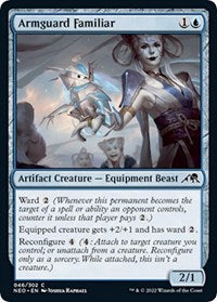 Magic: The Gathering Single - Kamigawa: Neon Dynasty - Armguard Familiar Common/046 Lightly Played