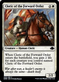 Magic: The Gathering Single - Dominaria Remastered - Cleric of the Forward Order (Foil) - Common/003 Lightly Played