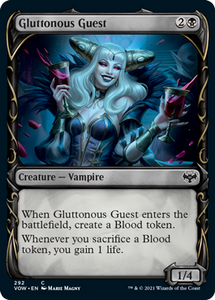 Magic: The Gathering - Innistrad: Crimson Vow - Gluttonous Guest (Showcase) FOIL Common/292 Lightly Played