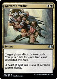 Magic: The Gathering Single - Dominaria Remastered - Gerrard's Verdict (Foil) - Uncommon/190 Lightly Played