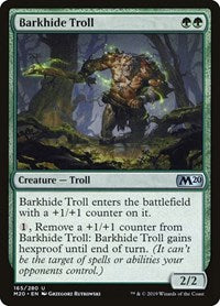 Magic: The Gathering Single - Core Set 2020 - Barkhide Troll - Uncommon/165 Lightly Played