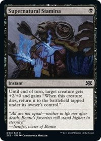 Magic: The Gathering Single - Double Masters 2022 - Supernatural Stamina - FOIL Common/093 Lightly Played