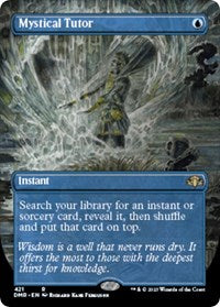 Magic: The Gathering Single - Dominaria Remastered - Mystical Tutor (Borderless) - Rare/421 Lightly Played