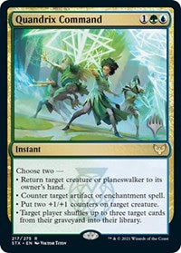 Magic: The Gathering Single - Promo Pack: Strixhaven - Quandrix Command - Rare/217 Lightly Played