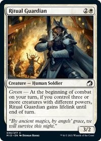 Magic: The Gathering Single - Innistrad: Midnight Hunt - Ritual Guardian - Common/030 Lightly Played