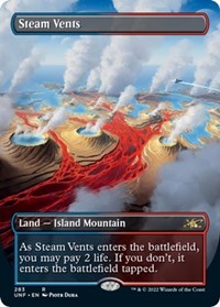 Magic: The Gathering - Unfinity - Steam Vents (Borderless) - Rare/293 Lightly Played