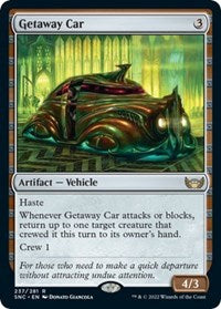 Magic: The Gathering Single - Streets of New Capenna - Getaway Car Rare/237 FOIL Lightly Played