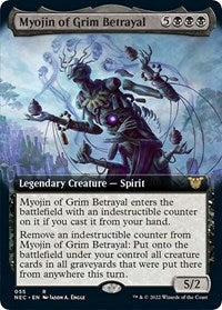 Magic: The Gathering Single - Commander: Kamigawa: Neon Dynasty - Myojin of Grim Betrayal (Extended Art) Rare/055 Lightly Played