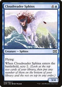 Magic: The Gathering Single - Double Masters - Cloudreader Sphinx (Foil) - Common/045 Lightly Played