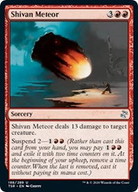 Magic: The Gathering - Time Spiral: Remastered - Shivan Meteor Uncommon/188 Lightly Played