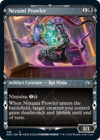 Magic: The Gathering Single - Kamigawa: Neon Dynasty - Nezumi Prowler (Showcase) FOIL Uncommon/344 Lightly Played