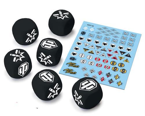 World of Tanks: Miniatures Game - Tank Ace Dice and Decal Pack
