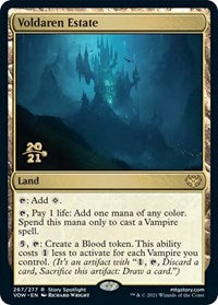 Magic: The Gathering Single - Innistrad: Crimson Vow - Prerelease Cards- Voldaren Estate FOIL Rare/267 Lightly Played