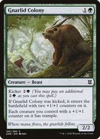 Magic: The Gathering Single - Zendikar Rising - Gnarlid Colony - Common/185 Lightly Played