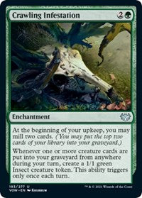 Magic: The Gathering Single - Innistrad: Crimson Vow - Crawling Infestation (Foil) - Uncommon/193 Lightly Played