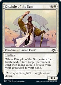 Magic: The Gathering Single - Modern Horizons 2 - Disciple of the Sun (Foil) - Common/011 Lightly Played