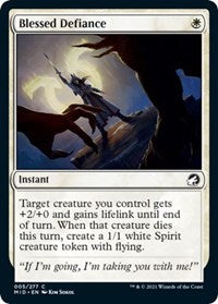 Magic: The Gathering Single - Innistrad: Midnight Hunt - Blessed Defiance - Common/005 Lightly Played