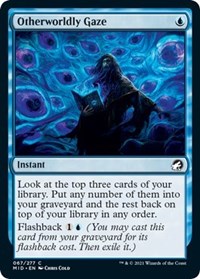 Magic: The Gathering Single - Innistrad: Midnight Hunt - Otherworldly Gaze (Foil) - Common/067 Lightly Played