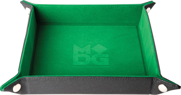 Table Armor Folding Dice Tray (Square) w/ Green Velvet