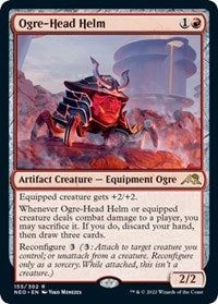Magic: The Gathering Single - Kamigawa: Neon Dynasty - Ogre-Head Helm Rare/155 Lightly Played