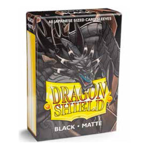Dragon Shield Sleeves: Japanese- Matte Black (60 ct.)
