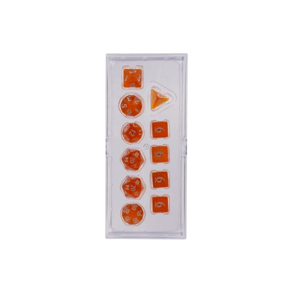 ULTRA PRO: 11CT POLYHEDRAL DICE: ECLIPSE PUMPKIN ORANGE