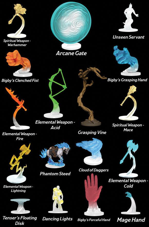 Dungeons & Dragons Fantasy Miniatures: Icons of the Realms Spell Effects: Arcane Fury & Divine Might