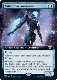 Magic: The Gathering Single - Commander: Kamigawa: Neon Dynasty - Cyberdrive Awakener (Extended Art) Rare/048 Lightly Played