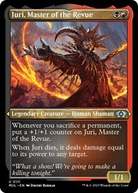 Magic: The Gathering Single - March of The Machine - Juri, Master of the Revue (Foil Etched) - Uncommon/0111 - Lightly Played