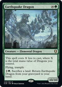 Magic: The Gathering Single - Commander Legends: Battle for Baldur's Gate - Earthquake Dragon Rare/228 Lightly Played