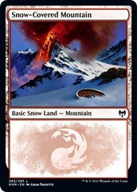 Magic: The Gathering Single - Kaldheim - Snow-Covered Mountain - Land/282 Lightly Played