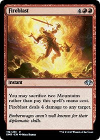 Magic: The Gathering Single - Dominaria Remastered - Fireblast (Foil) - Uncommon/119 Lightly Played