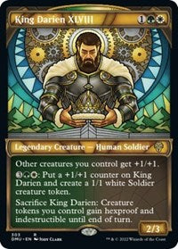 Magic: The Gathering Single - Dominaria United - King Darien XLVIII (Showcase) - Rare/303 Lightly Played