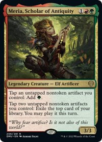 Magic: The Gathering Single - Dominaria United - Meria, Scholar of Antiquity - FOIL Rare/206 Lightly Played