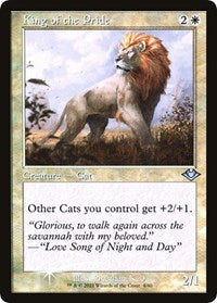 Magic: The Gathering Single - Modern Horizons  - King of the Pride (Retro Frame) (Foil) - Uncommon/004 Lightly Played