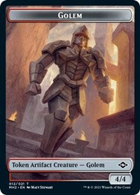 Magic: The Gathering Single - Modern Horizons 2 - Golem - Token/012 Lightly Played