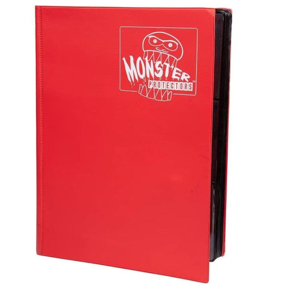 MONSTER BINDERS: 9-POCKET: MATTE RED