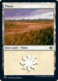 Magic: The Gathering - Modern Horizons 2 - Plains Foil Land/482 Lightly Played