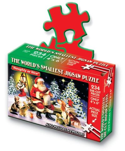 The World's Smallest Jigsaw Puzzle – Naughty or Nice - 234 Piece Puzzle