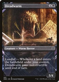 Magic: The Gathering Single - Zendikar Rising - Dreadwurm (Showcase) Common/297 Lightly Played