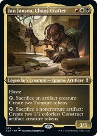 Magic: The Gathering Single - Commander Legends: Battle for Baldur's Gate - Jan Jansen, Chaos Crafter (Foil Etched) - Rare/535 Lightly Played