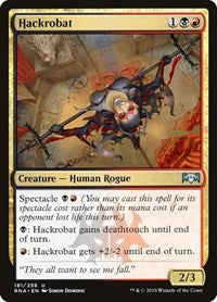 Magic: The Gathering - Ravnica Allegiance - Hackrobat Uncommon/181 Lightly Played