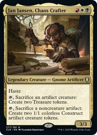 Magic: The Gathering Single - Commander Legends: Battle for Baldur's Gate - Jan Jansen, Chaos Crafter - Rare/277 Lightly Played