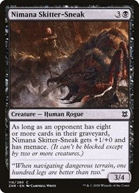 Magic: The Gathering Single - Zendikar Rising - Nimana Skitter-Sneak - Common/116 Lightly Played